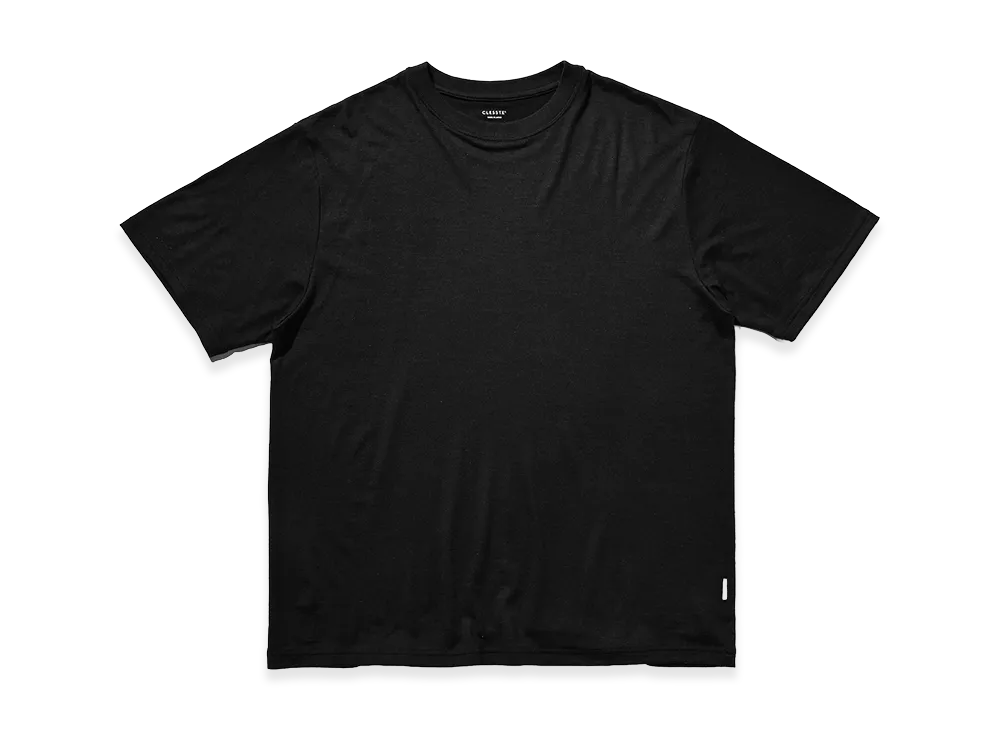 CLESSTE Washable Wool S/S T-Shirt "Black"