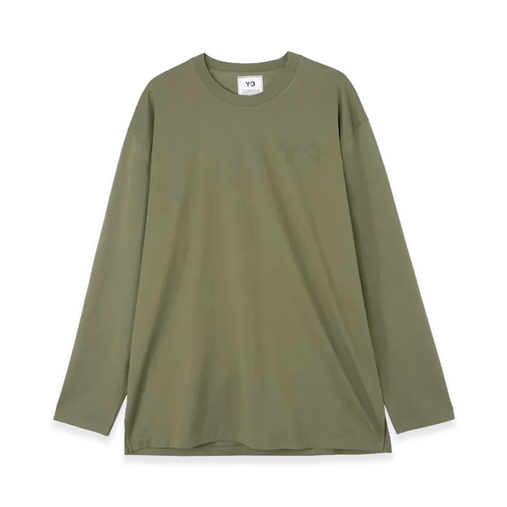 Y-3 M Classic Chest Logo L/S Tee "Khaki"