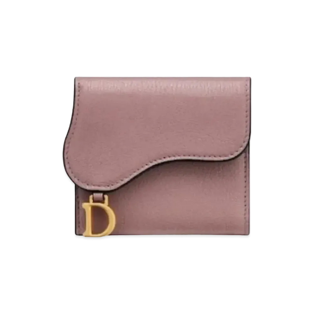Dior Saddle Lotus Wallet "Pionie Pink"