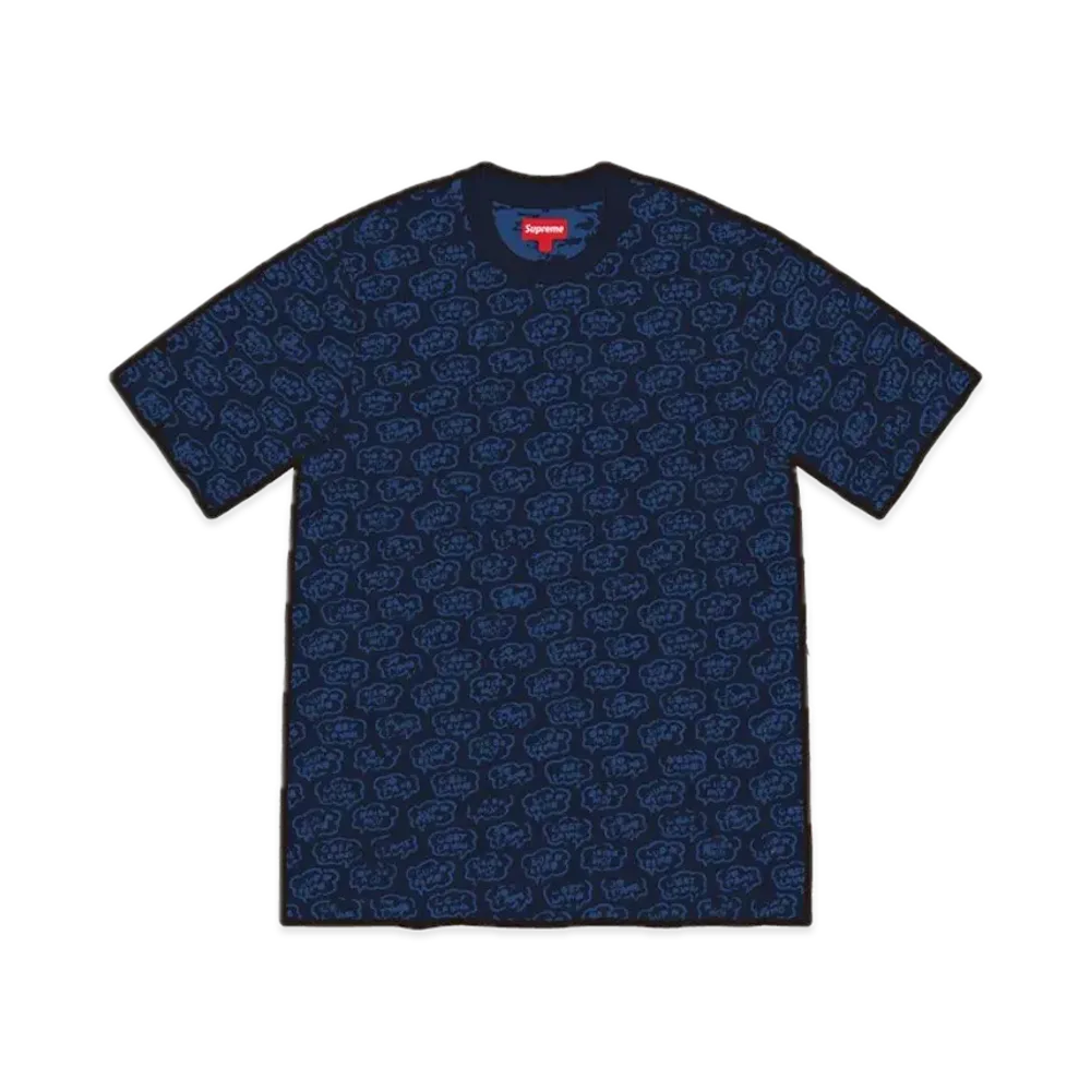 Supreme Word Bubble Jacquard S/S Top "Black"