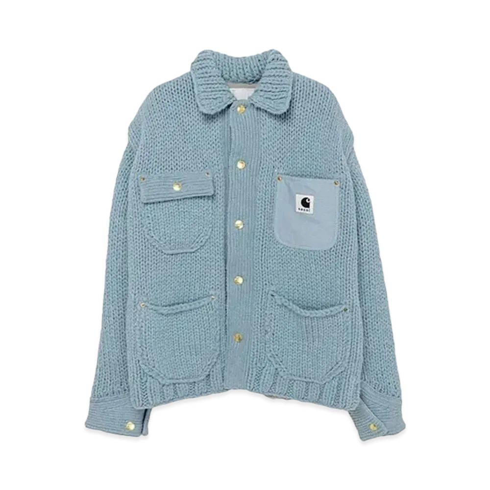 Carhartt WIP x sacai Knit Jacket Michigan "Light Blue"