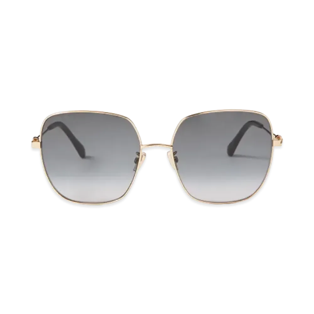 Jimmy Choo Kori Square Frame Sunglasses With Swarovski Crystals "Rose Gold"