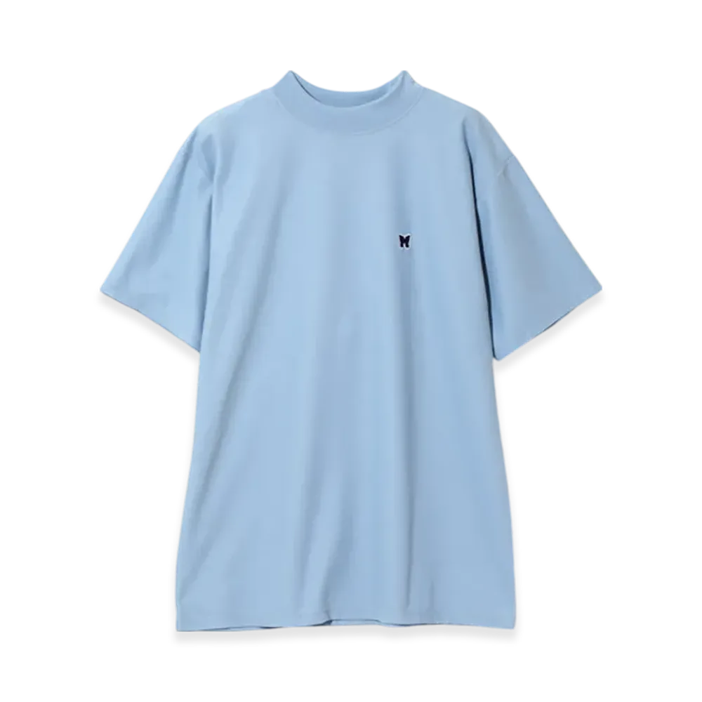 NEEDLES S/S Mock Neck Tee - Poly Pique "Blue"