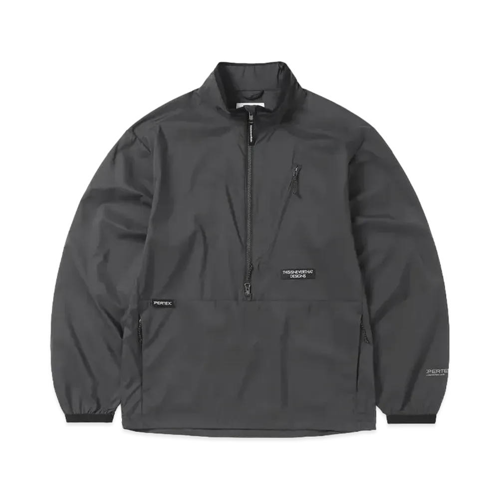 thisisneverthat PERTEX® QA Half Zip Pullover "Black"