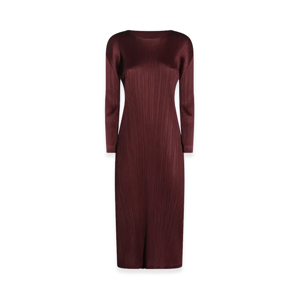 PLEATS PLEASE ISSEY MIYAKE Women's Dresses "Red"