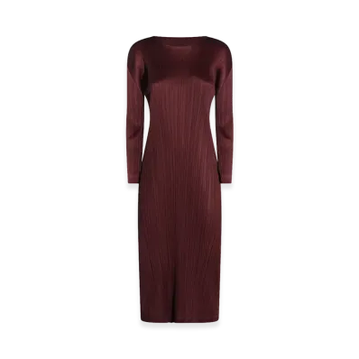 PLEATS PLEASE ISSEY MIYAKE Women's Dresses "Red"
