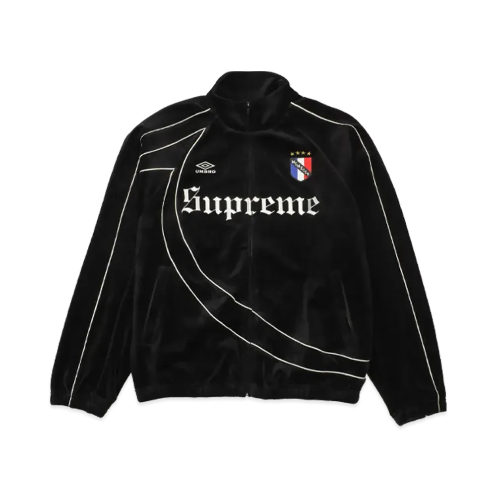 Supreme x Umbro Velour Track Jacket "Black"