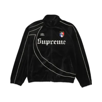 Supreme x Umbro Velour Track Jacket "Black"