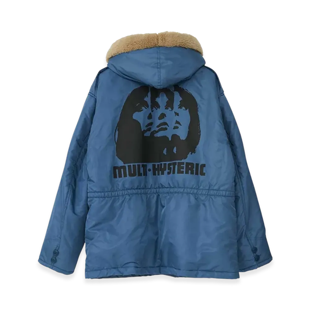 HYSTERIC GLAMOUR Multi Hysteric B-9 Coat "Navy"