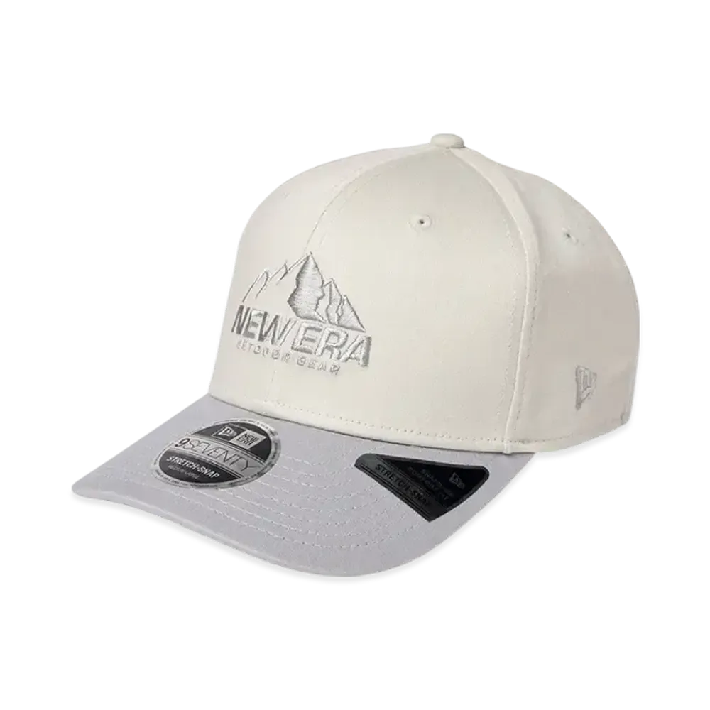 NEW ERA Outdoor 9Seventy Stretch Snap Mountain Logo Stretch Cotton "Stone/Gray"