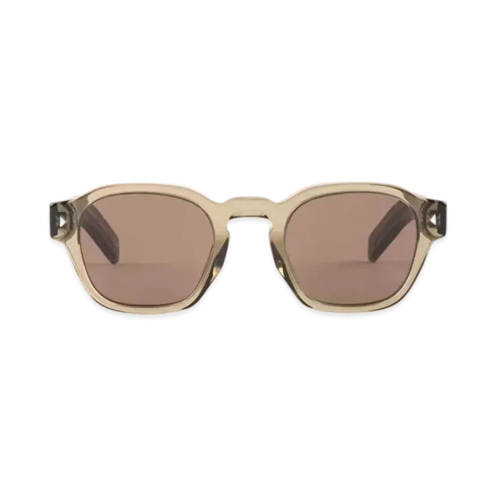 PRADA Sunglasses with the Iconic Metal Plaque "Dark Brown"