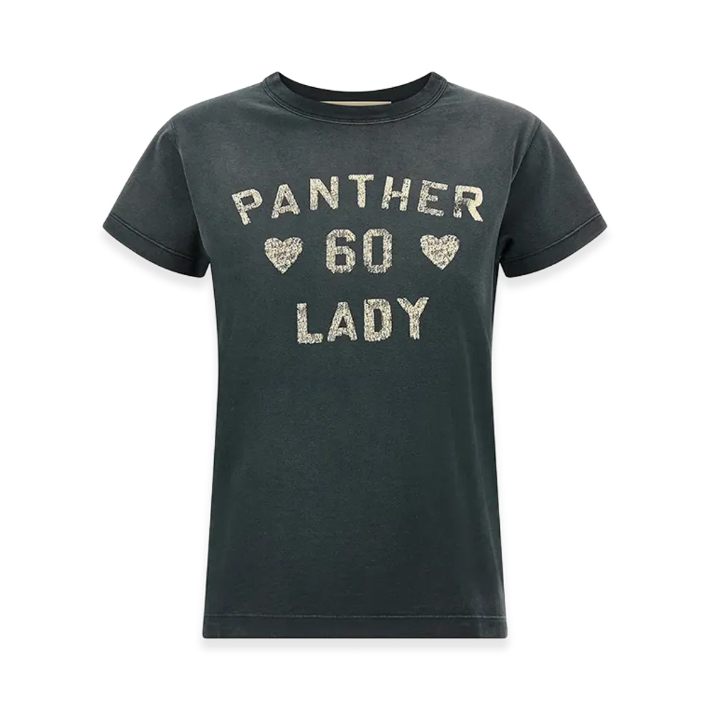 Valentino Garavani Women's 'panther Lady' T-Shirt "Gray"