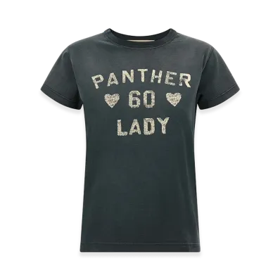 Valentino Garavani Women's 'panther Lady' T-Shirt "Gray"