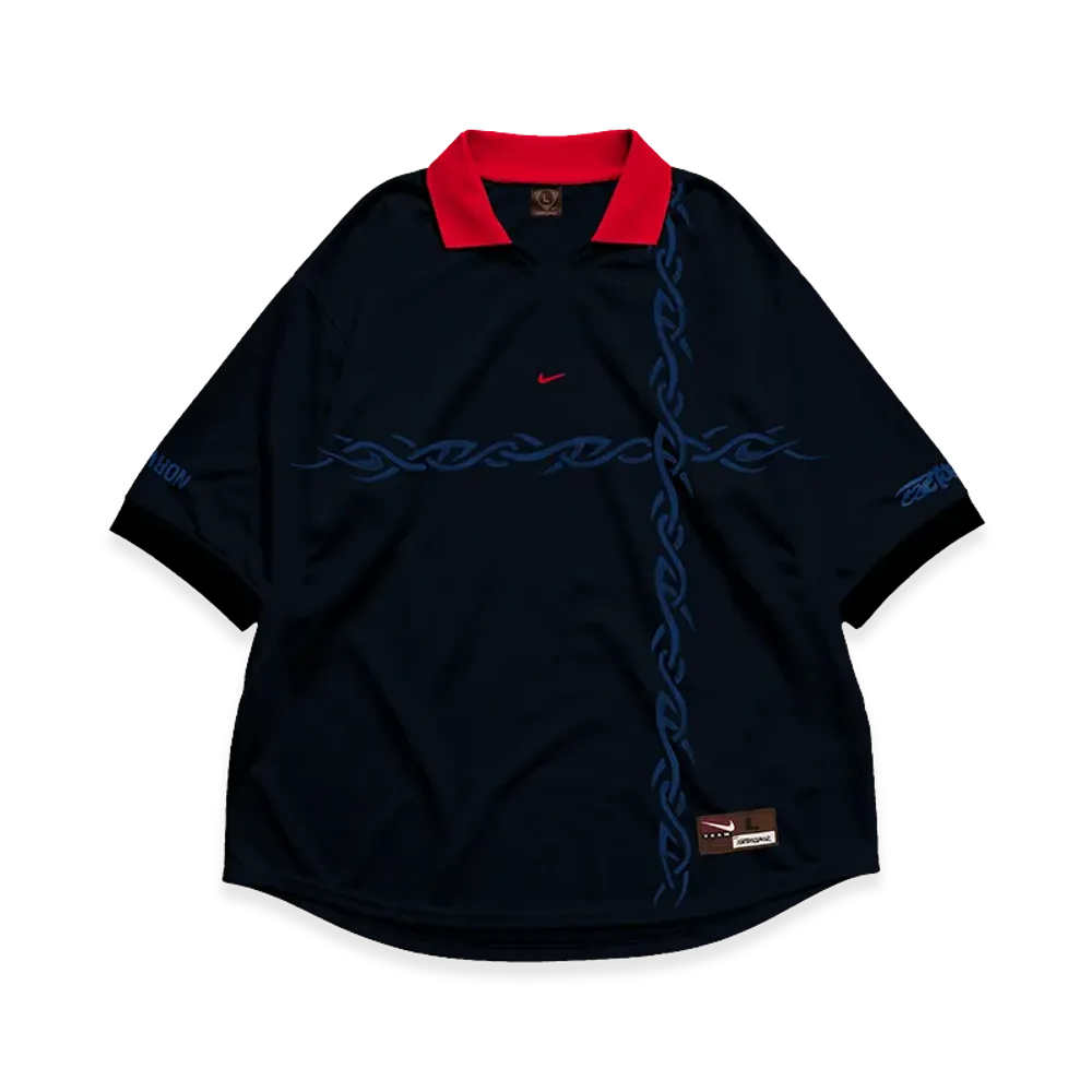 Travis Scott Cactus Jack x Nike Norway Total 90 Retro Jersey "Navy"