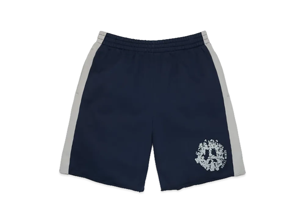 DENIM TEARS Denim U Paneled Sweatshort "Navy"