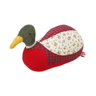 HUMAN MADE PATCHWORK DUCK PLUSH DOLL "Red"