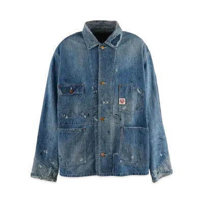 SAINT Mxxxxxx 24SS Coverall Heart Tag "Blue"