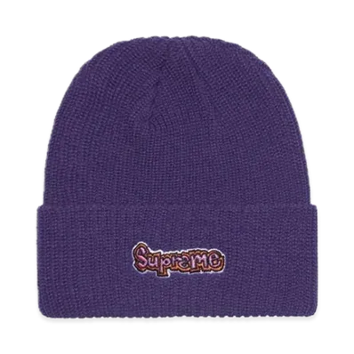 Supreme Gonz Logo Beanie "Purple"