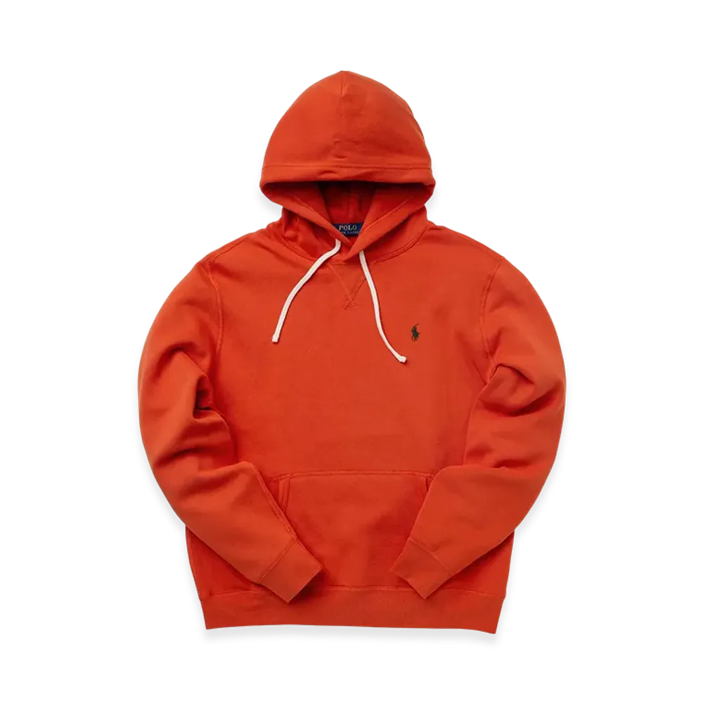 Polo Ralph Lauren Fleece Pull Over Hood Parka "Orange"