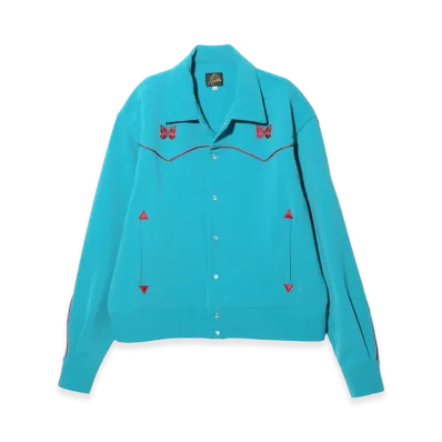 NEEDLES PE/PU Double Cloth Piping Cowboy Jacket "Turquoise"