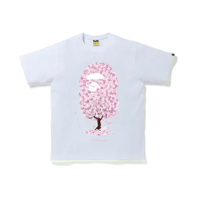 A BATHING APE Sakura Tree Tee "White"