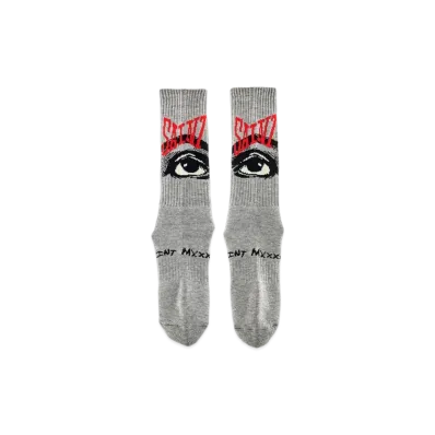 SAINT Mxxxxxx 23AW Eyes Socks "Gray"