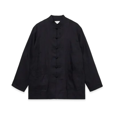S'YTE x GDC Vintage Linen Chino Cloth Octagon Star Embroidery China Jacket "Black"