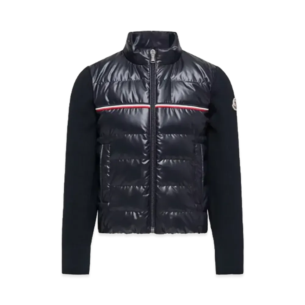 MONCLER Kids Down Cardigan "Dark Blue"