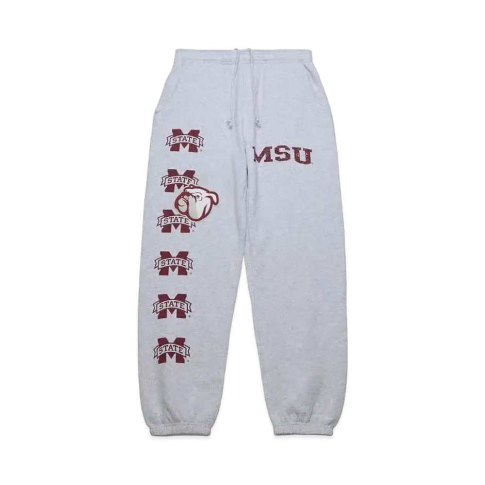 Travis Scott x M&N x Mississippi State University Sweats "Grey"