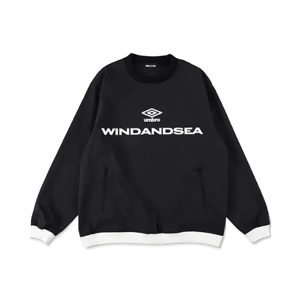 WIND AND SEA x UMBRO Pullover Crew Neck "Black"