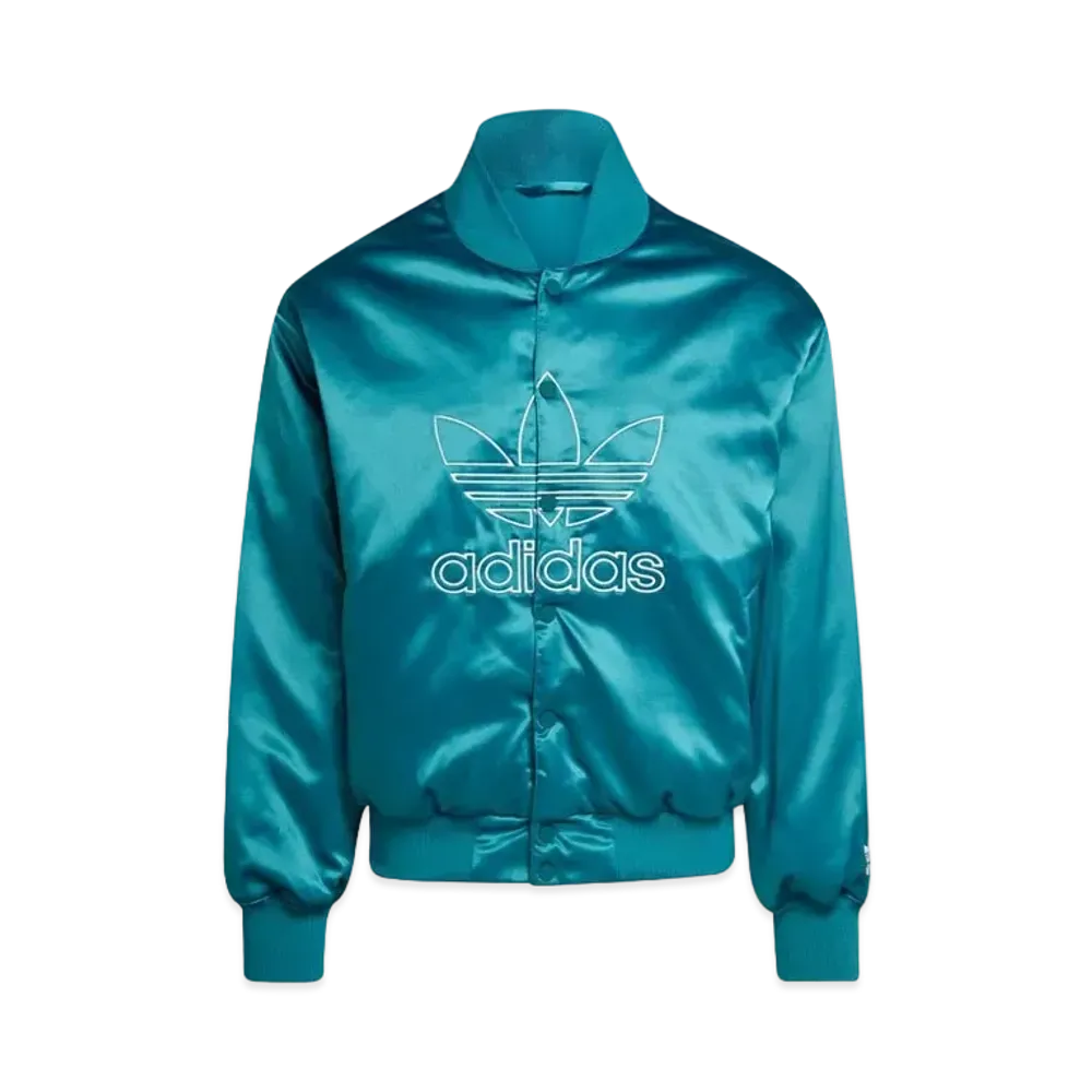 ADIDAS ADICOLOR CLASSICS SATEEN BOMBER JACKET "Power Teal"