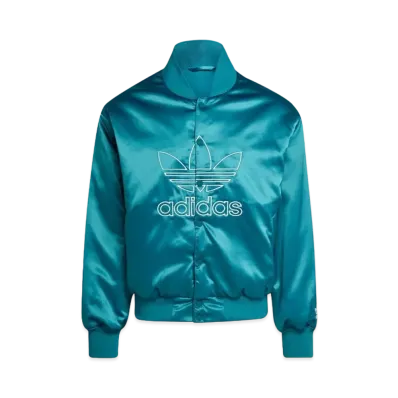 ADIDAS ADICOLOR CLASSICS SATEEN BOMBER JACKET "Power Teal"