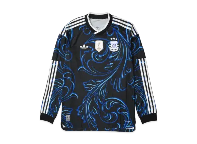adidas Soccer Argentina 2026 Away Authentic Long Sleeve Jersey "Black/Lucid Blue/Blue Burst"