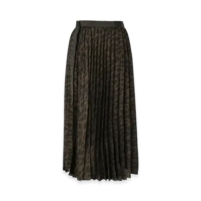 sacai Leopard Print Skirt "Brown"