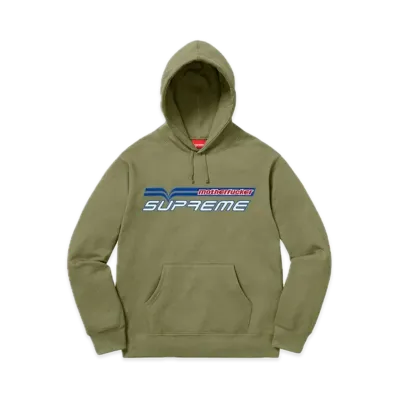 Supreme Motherfucker Hooded Sweatshirt "Light Olive"