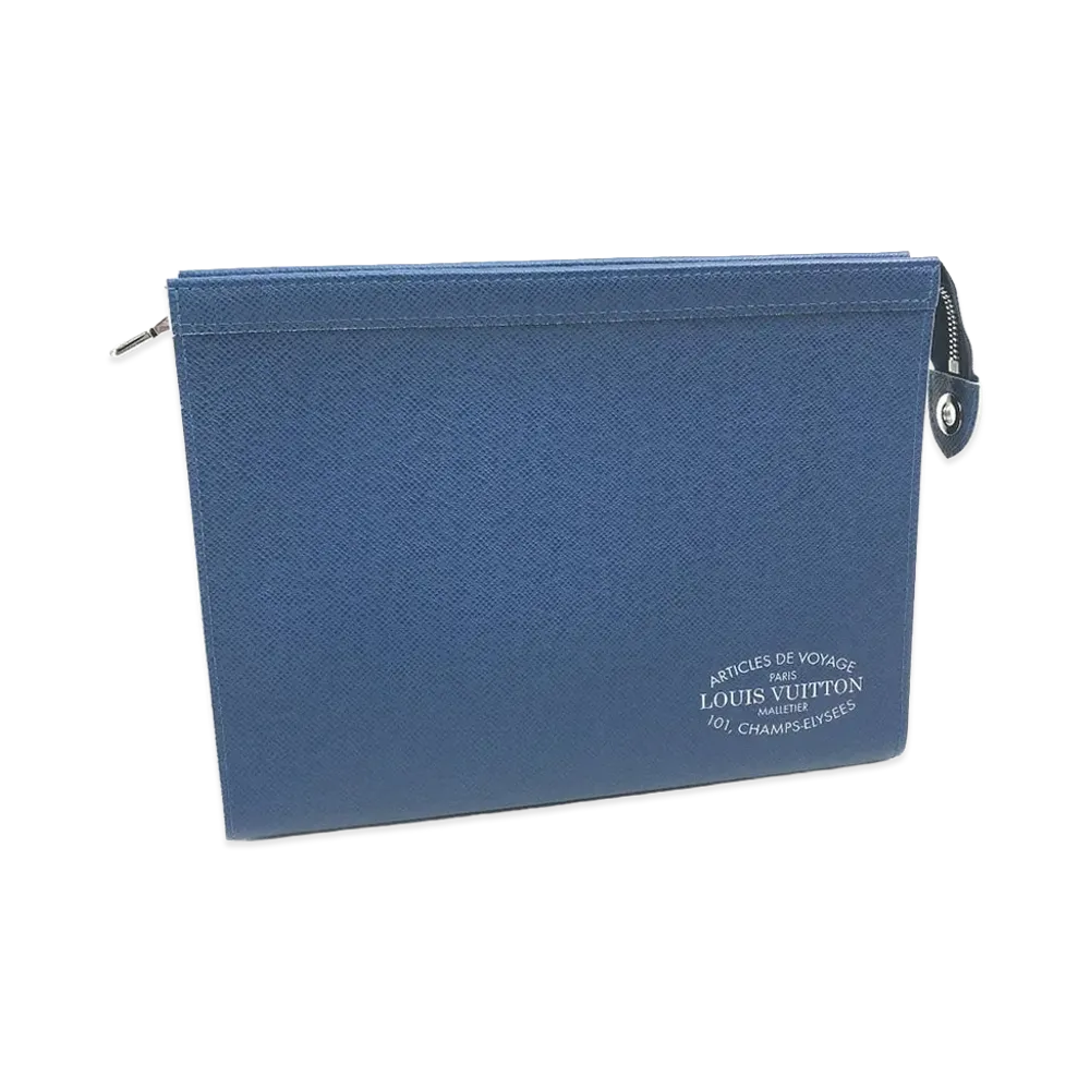 Louis Vuitton Pochette Voyage MM Taiga "Cobalt"