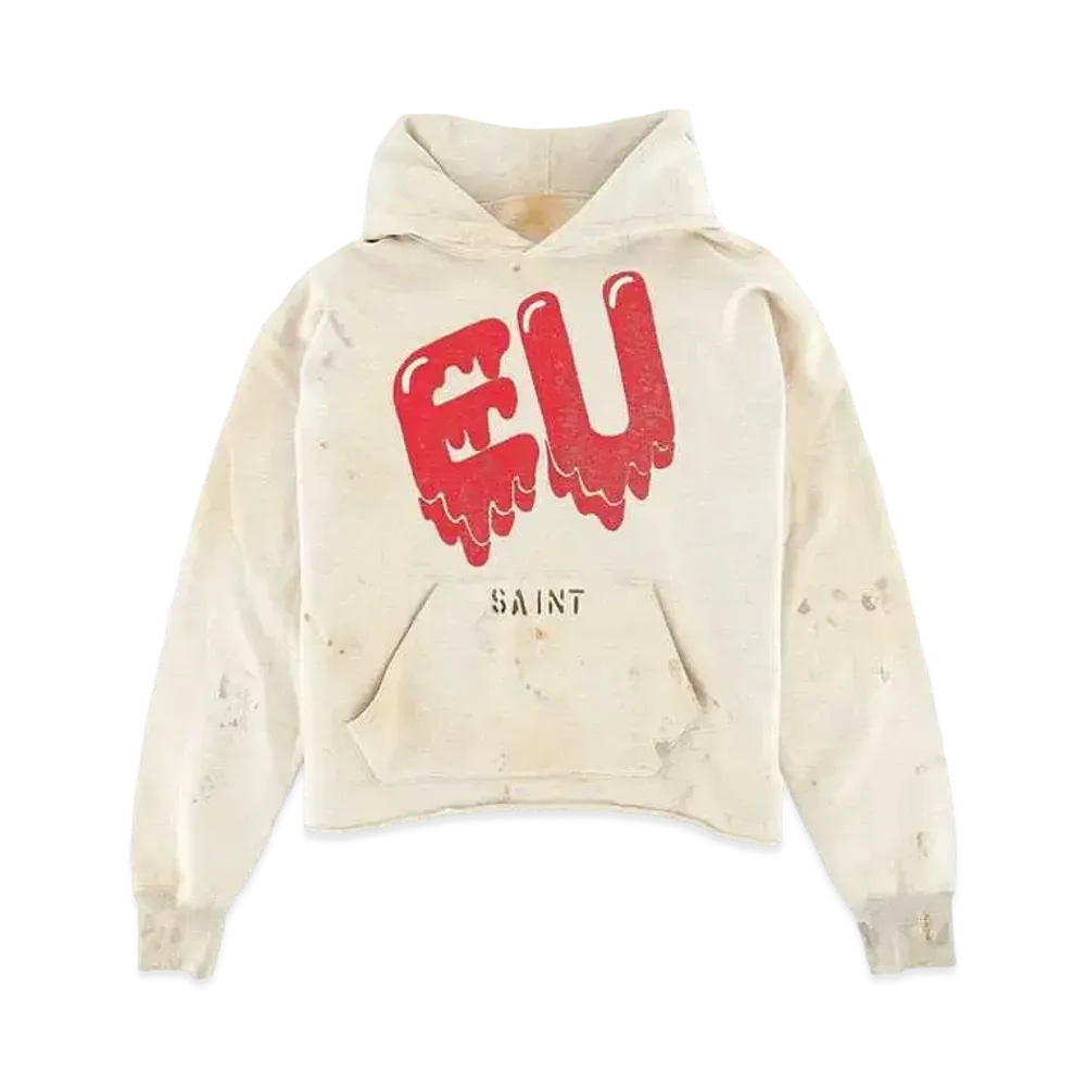 SAINT Mxxxxxx EMOTIONALLY UNAVAILABLE EU STM HOODIE "White"