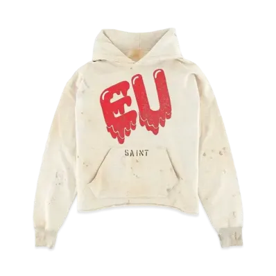SAINT Mxxxxxx EMOTIONALLY UNAVAILABLE EU STM HOODIE "White"