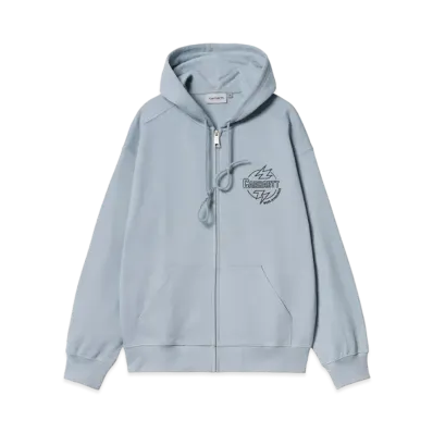 Carhartt Hooded Blaze Jacket "Misty Sky/Black"