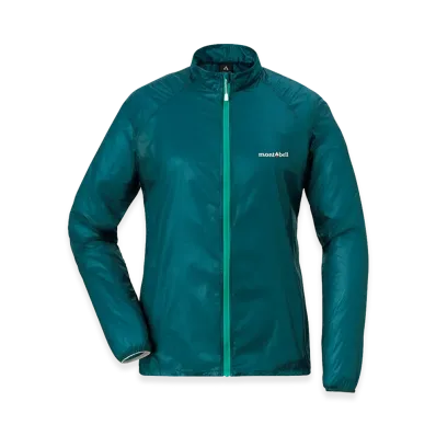 mont-bell Women's EX Light Wind Jacket "Blue Green"