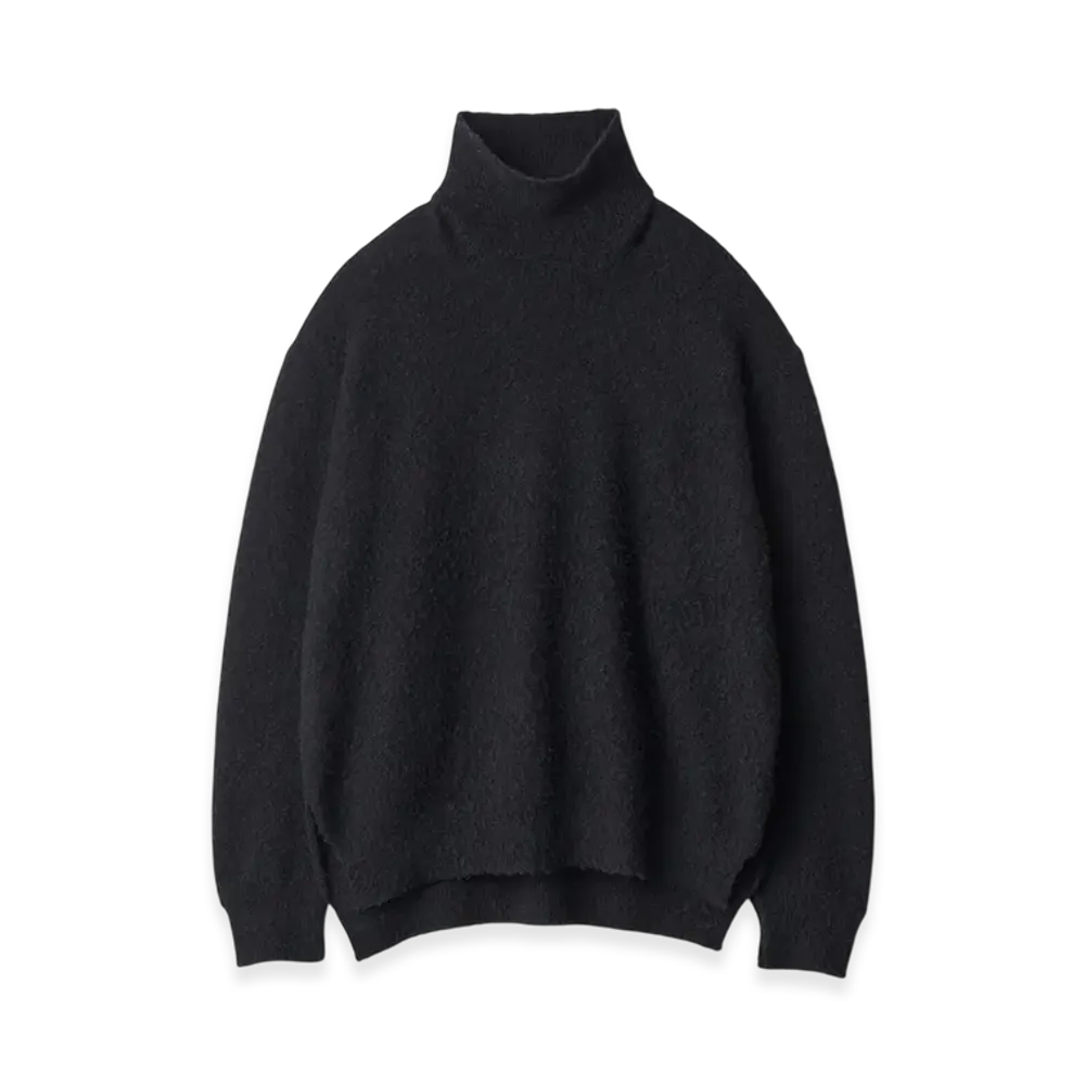 ssstein Wool/Alpaca Milled Knit Turtle Neck LS "Black"