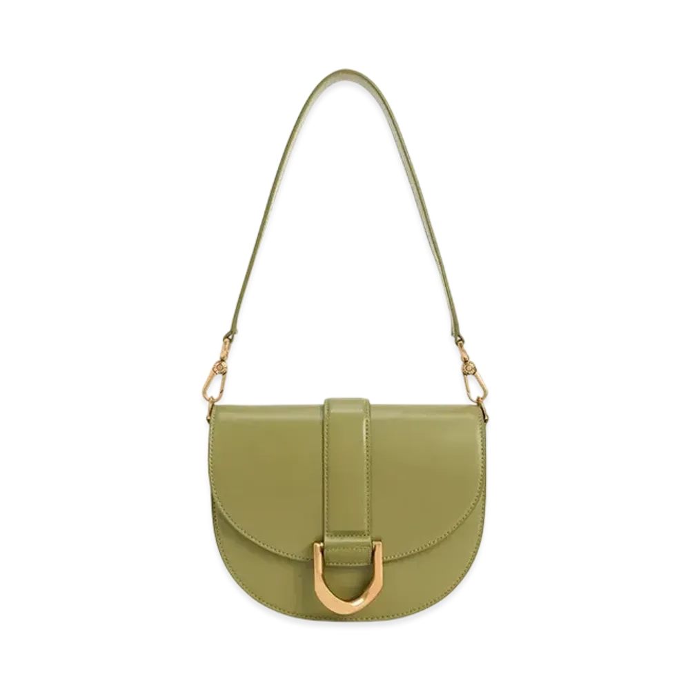 CHARLES & KEITH Gavine Saddle Bag "Pistachio"
