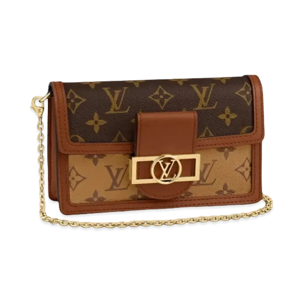 Louis Vuitton Dauphine Chain Wallet Monogram