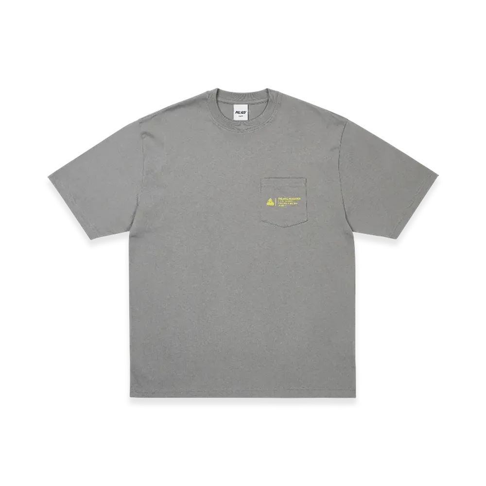 PALACE Shop Locator Pocket T-Shirt "Charcoal"