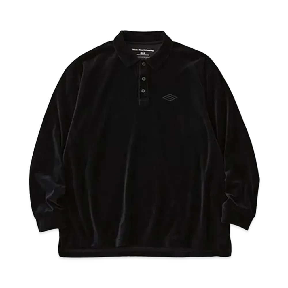 UMBRO x BLK White Mountaineering Velor Polo Shirt "Black"