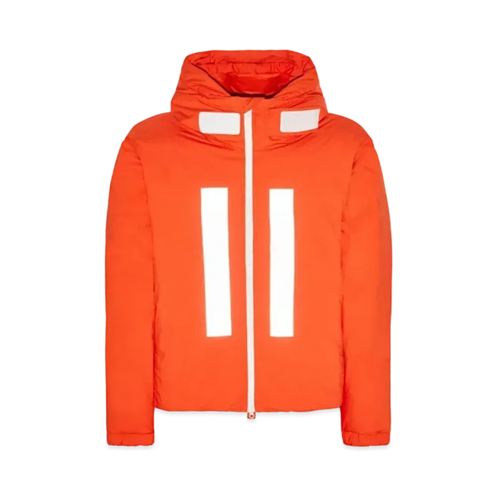 Stone Island 424X2 Marina Rubber Wax Poplin Down "Lobster Orange"