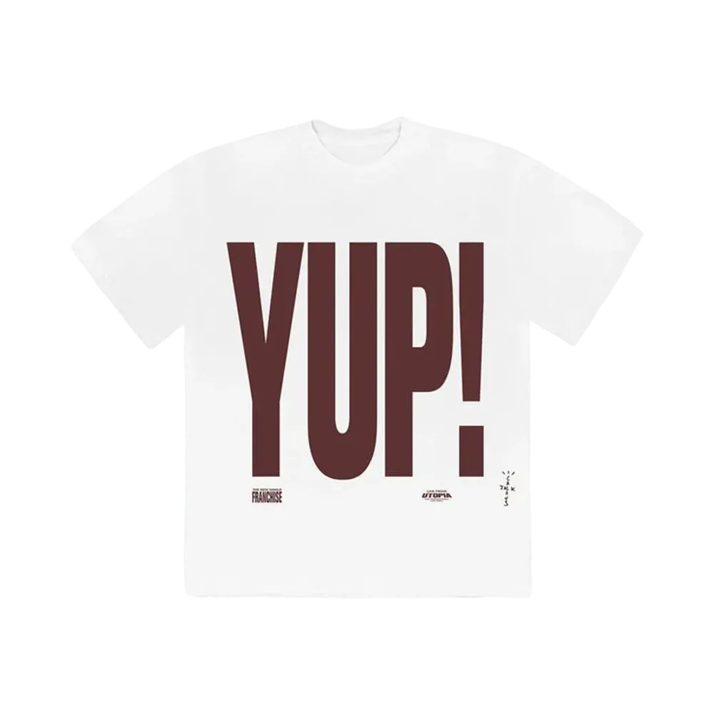 Travis Scott Cactus Jack Franchise Promo YUP! T-Shirt "White"