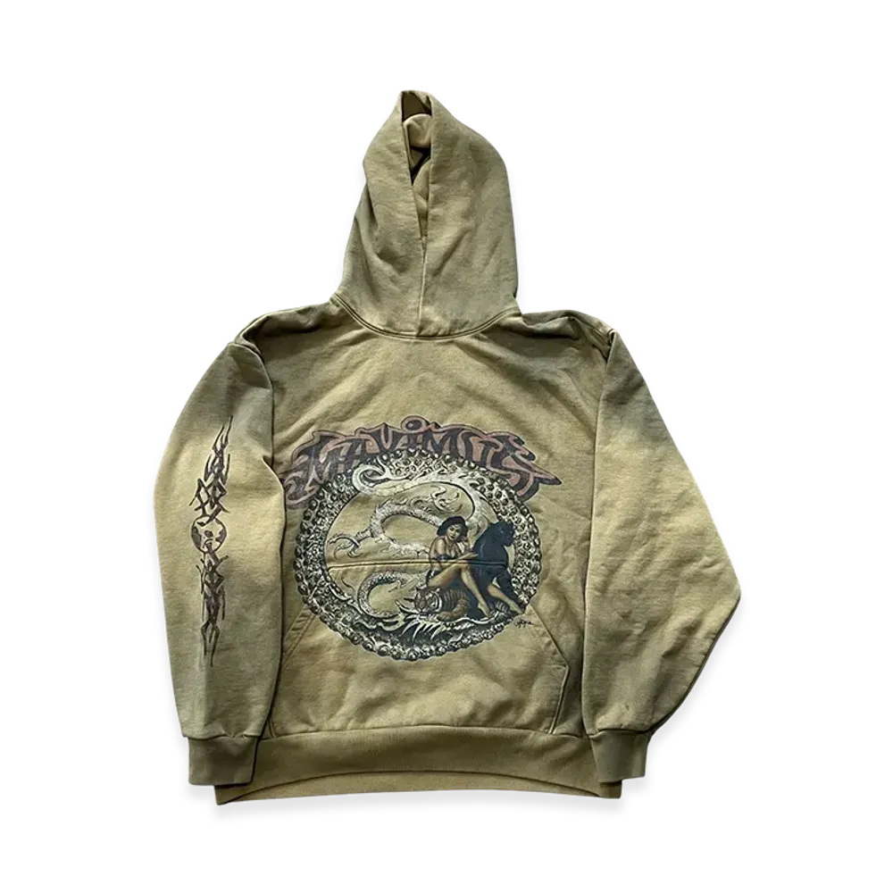 Travis Scott Cactus Jack Maximus Tiger Pullover Hoodie "Brown"