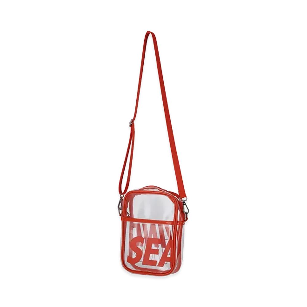 WIND AND SEA x BRIEFING GOLF Clear Logo Shoulder Bag "Orange"