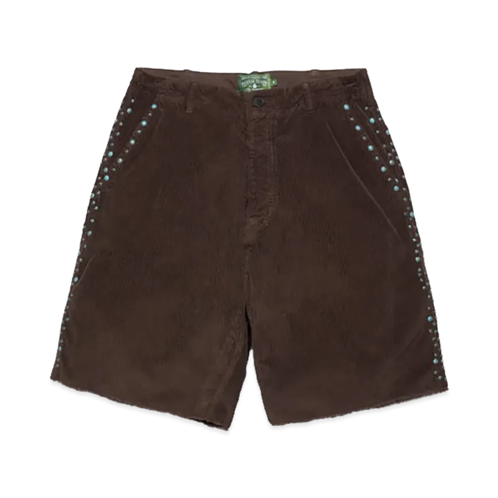DENIM TEARS Oxidized Studs Corduroy Shorts "Brown"